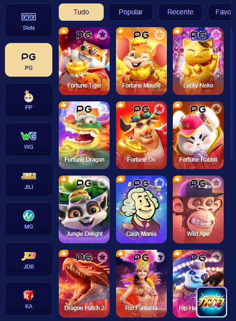 Catálogo de Jogos 7x777.com: Diversão Sem Fim